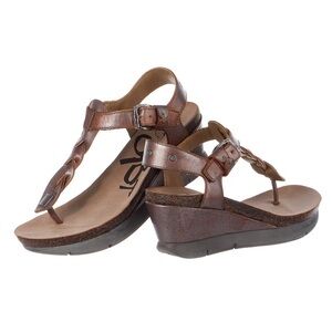 OTBT Women's Graceville Wedge Sandals in pewter